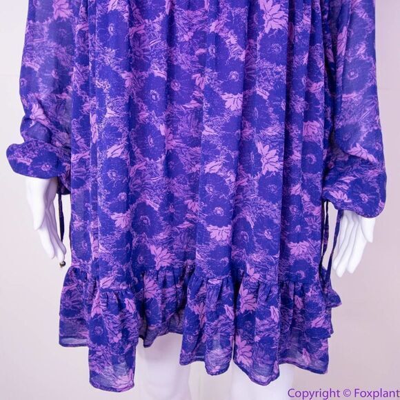 NEW Free People These Dreams purple Mini Dress, S - Picture 6 of 16